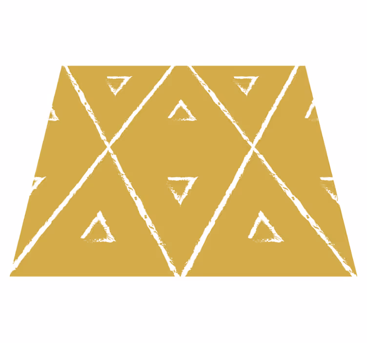 Vinil podovi žuta boja geometrijski uzorak romba - TenStickers