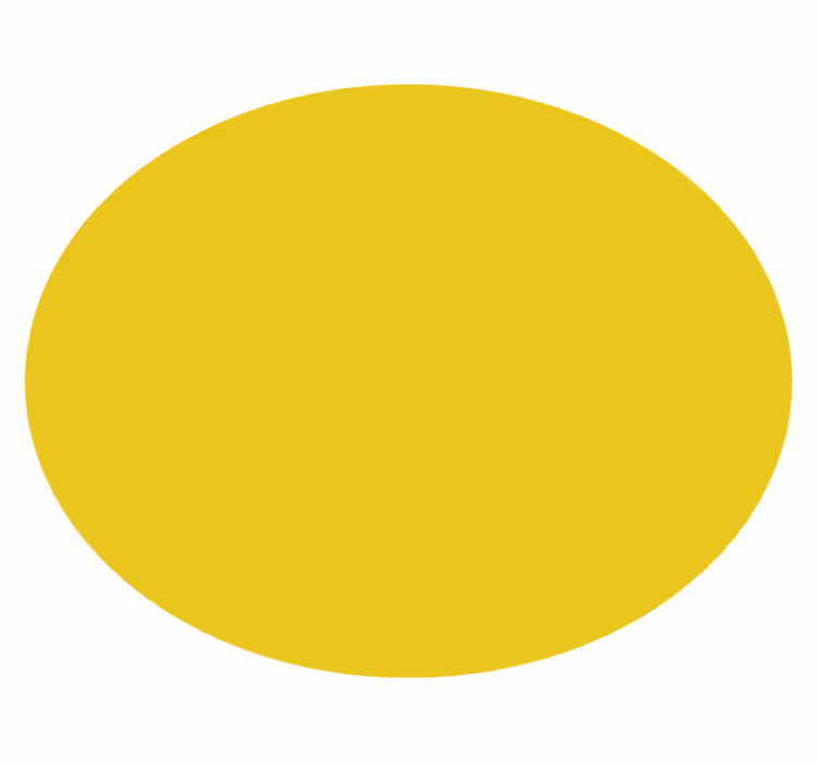 Vinil podovi žuta boja okrugli dizajn - TenStickers
