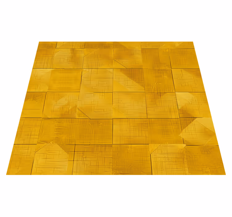 Vinil podovi žuta boja geometrijski kvadrati - TenStickers