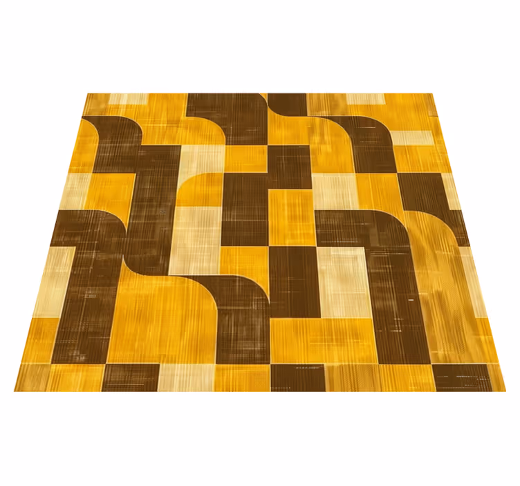 Vinil podovi žuta boja stil art deco - TenStickers