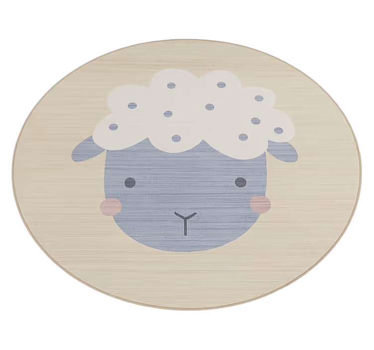 Drugi vinil podovi bež ovčica - TenStickers