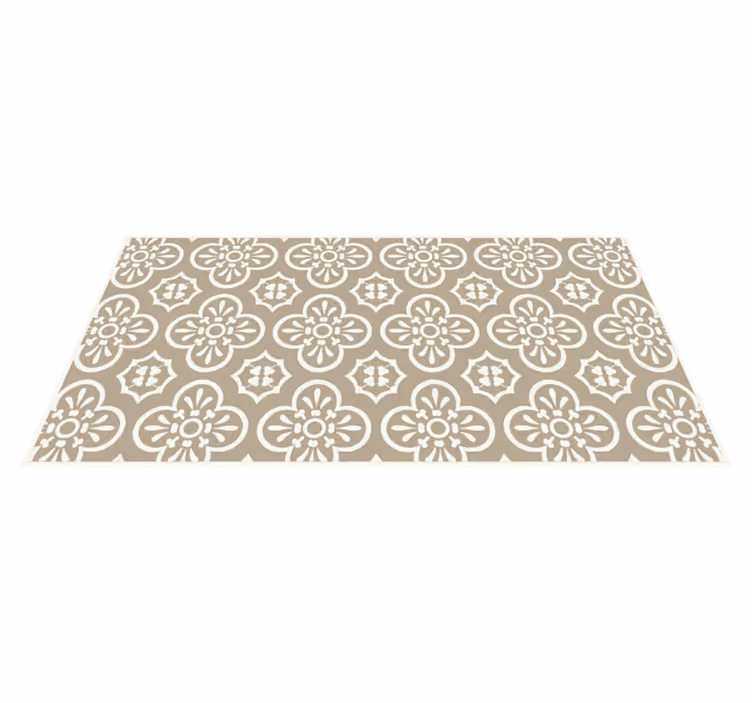 Vinil podovi blagovaonica monokromatski enkaustični obrub - TenStickers