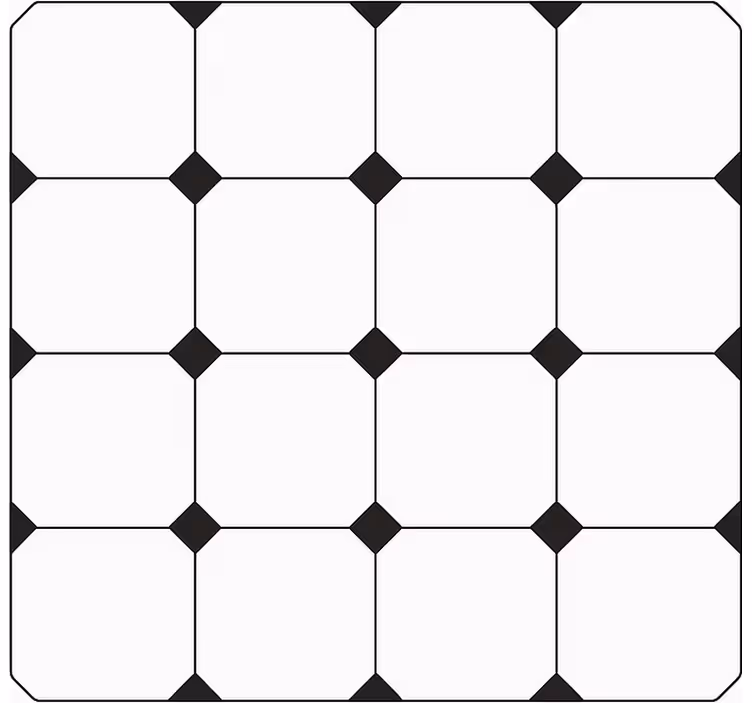 Vinil pod u kuhinji karirani dijamantni print - TenStickers
