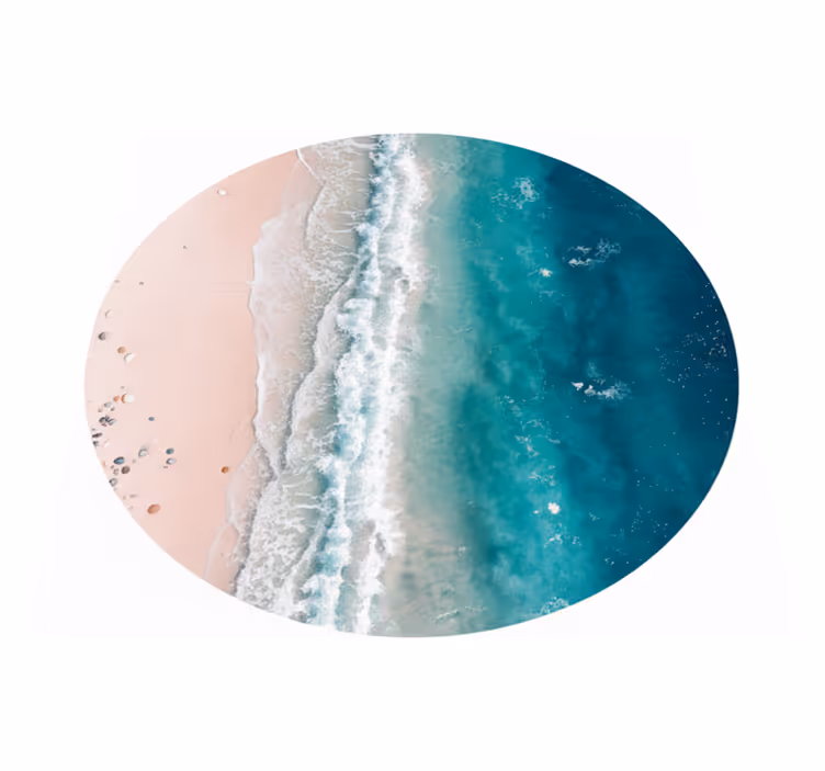 Vinil podovi dnevna soba ciklus plaže - TenStickers