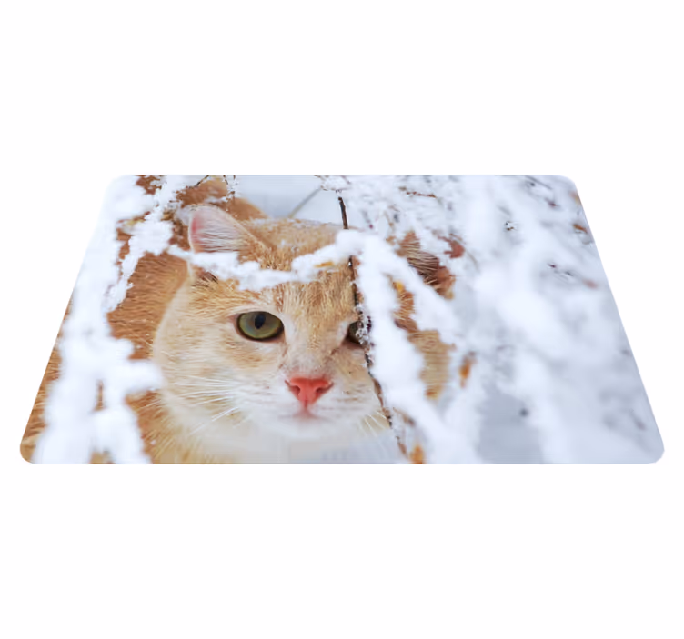 Vinil podovi životinja mačka sa stalaktitom - TenStickers