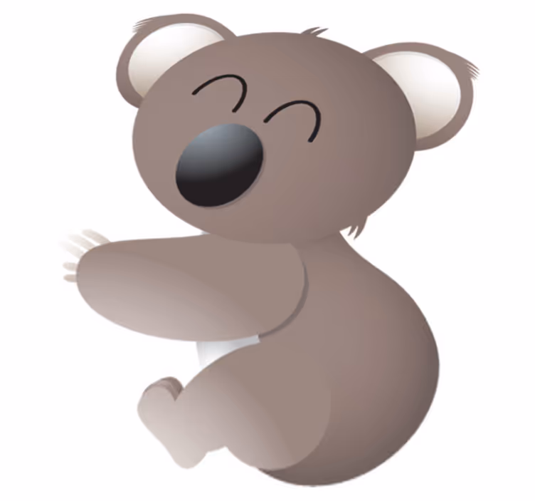 Vinil podovi životinja sretni koala - TenStickers