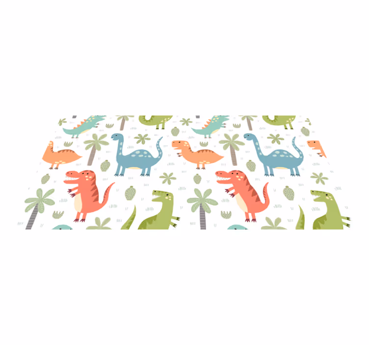 Vinil podovi životinja s veselom dinosaura kallax - TenStickers