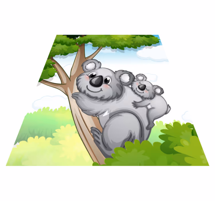 Vinil podovi životinja majka i beba koala - TenStickers