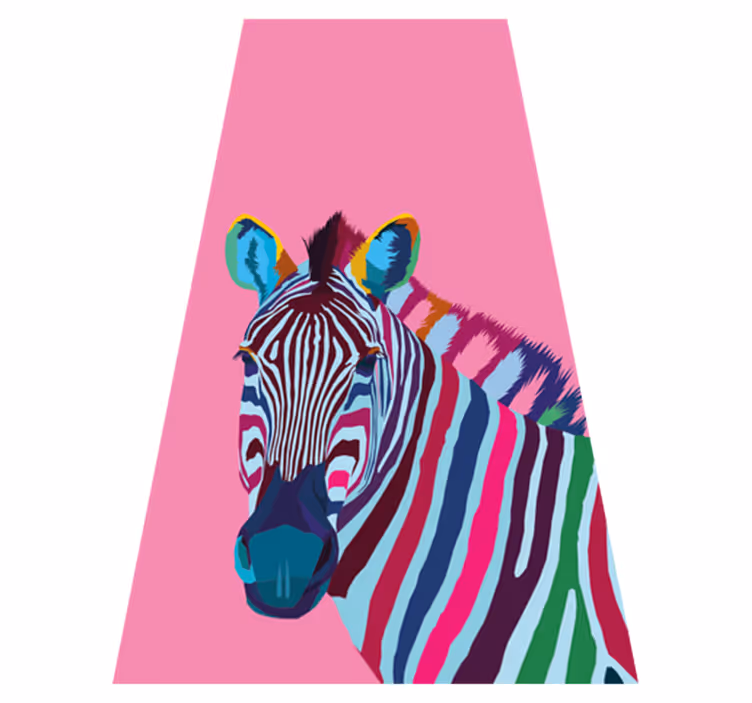 Vinil podovi životinja zebra pop art iphone - TenStickers