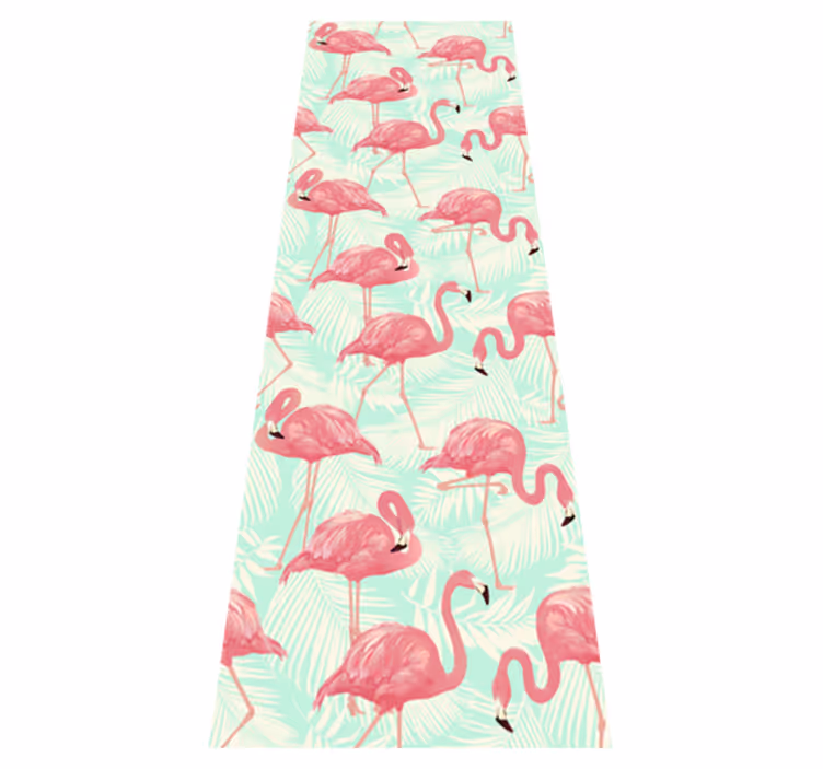 Vinil podovi životinja s crtanima ružičastim flamingosima - TenStickers