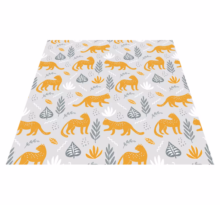 Vinil podovi životinja uzorak svijetle pozadine leopard - TenStickers
