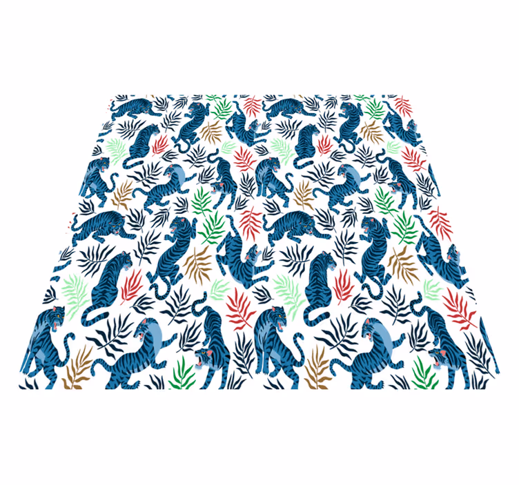 Vinil podovi životinja s raznobojnim opasnim leopardima - TenStickers