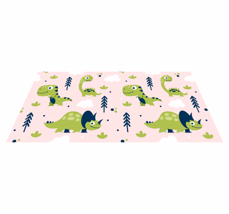 Vinil podovi životinja s razigranom temom dinosaura - TenStickers
