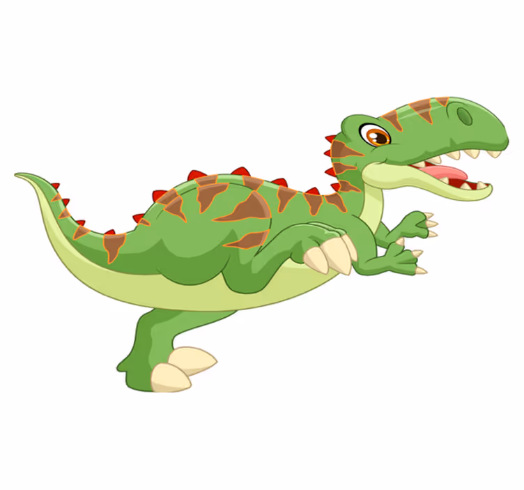 Vinil podovi životinja s prijateljskim dinosaurom - TenStickers