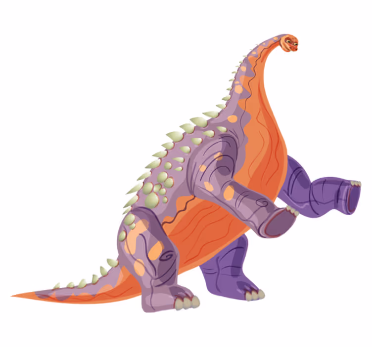Vinil podovi životinja s veselim dinosaurem - TenStickers