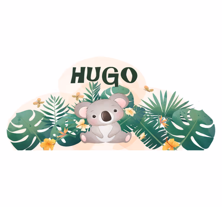 Vinil podovi životinja u koala džungli - TenStickers