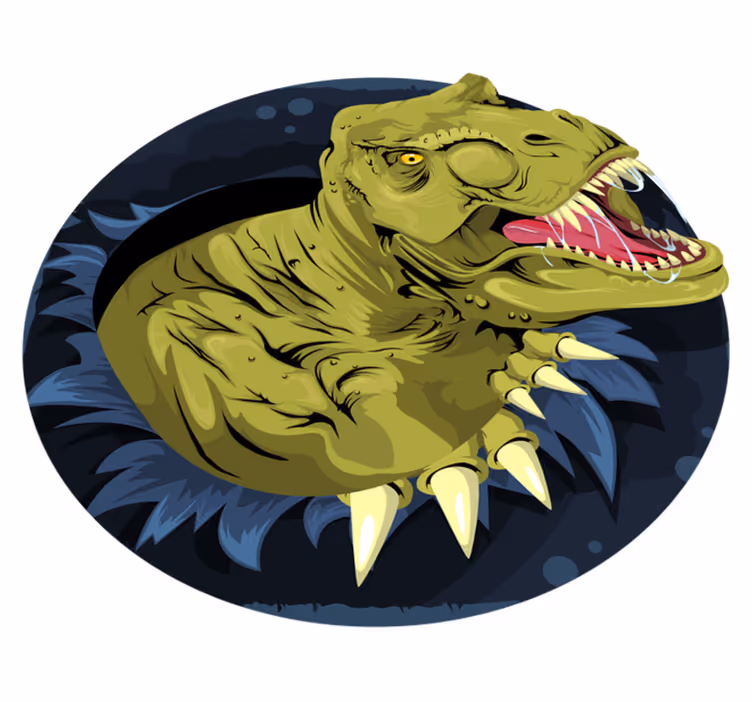 Vinil podovi životinja tyrannosaurus rex lubanja - TenStickers