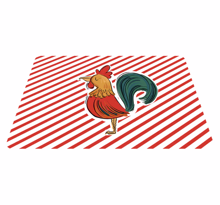 Vinil podovi životinja s originalnim dizajnom pijetla - TenStickers