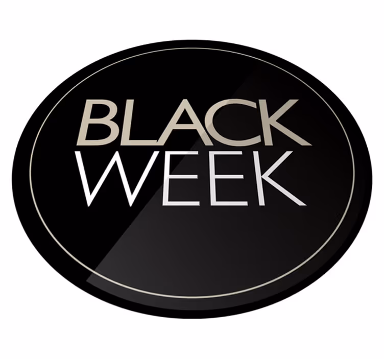 Vinilni tepih black friday promo crnog tjedna - TenStickers