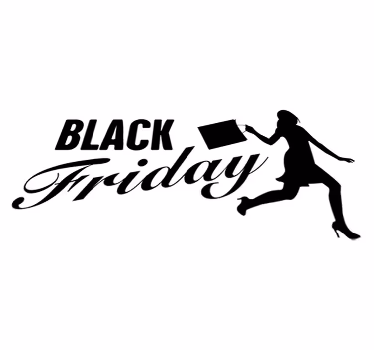 Vinilni tepih black friday za žene u kupovini - TenStickers