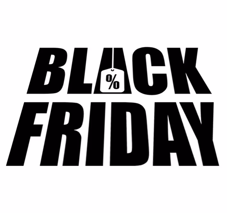 Vinilni tepih black friday jednostavna bijela pozadina - TenStickers