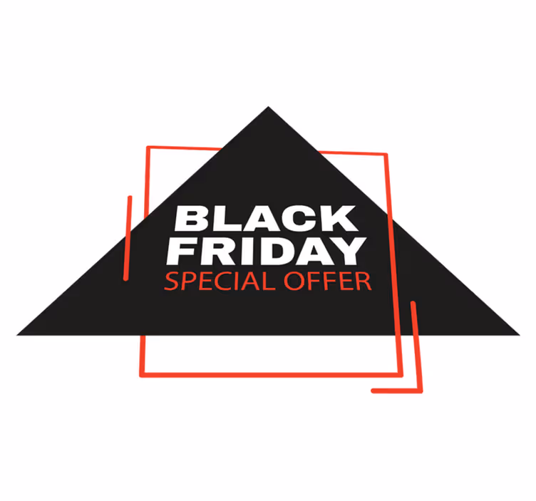 Vinilni tepih black friday znak - TenStickers