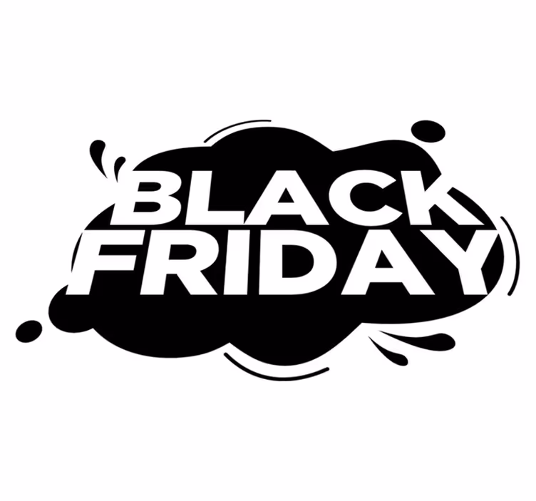 Vinilni tepih black friday s efektom boje splash - TenStickers
