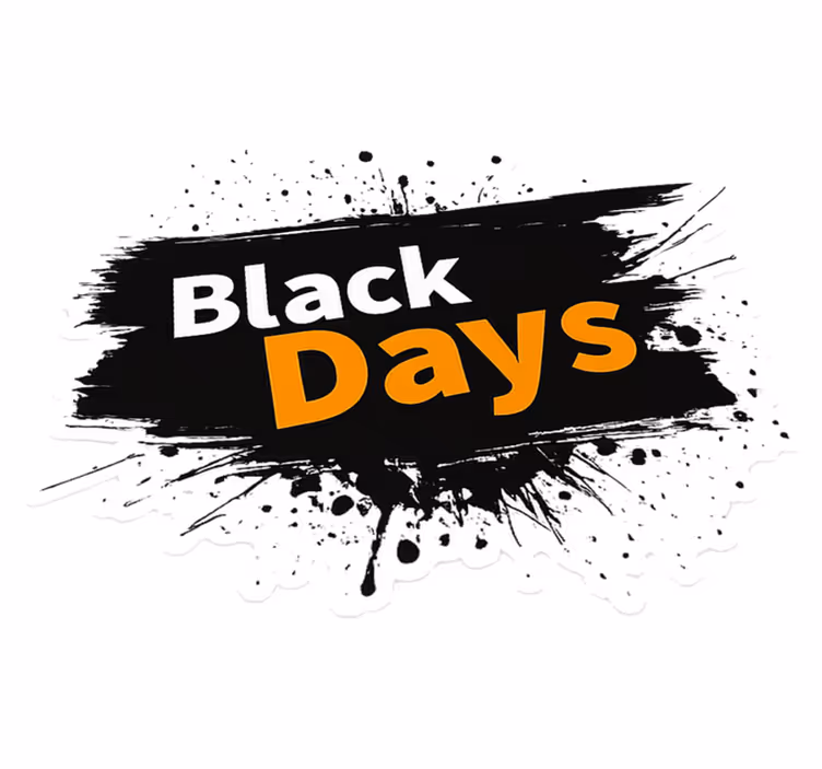 Vinilni tepih black friday u crno-bijelim "crnim danima" - TenStickers