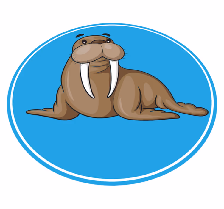 Vinil podovi životinja s simpatičnim tuljanom - TenStickers