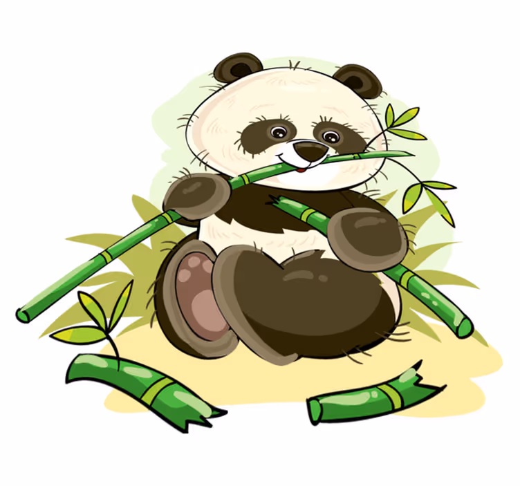 Vinil podovi životinja s simpatičnim pandama - TenStickers