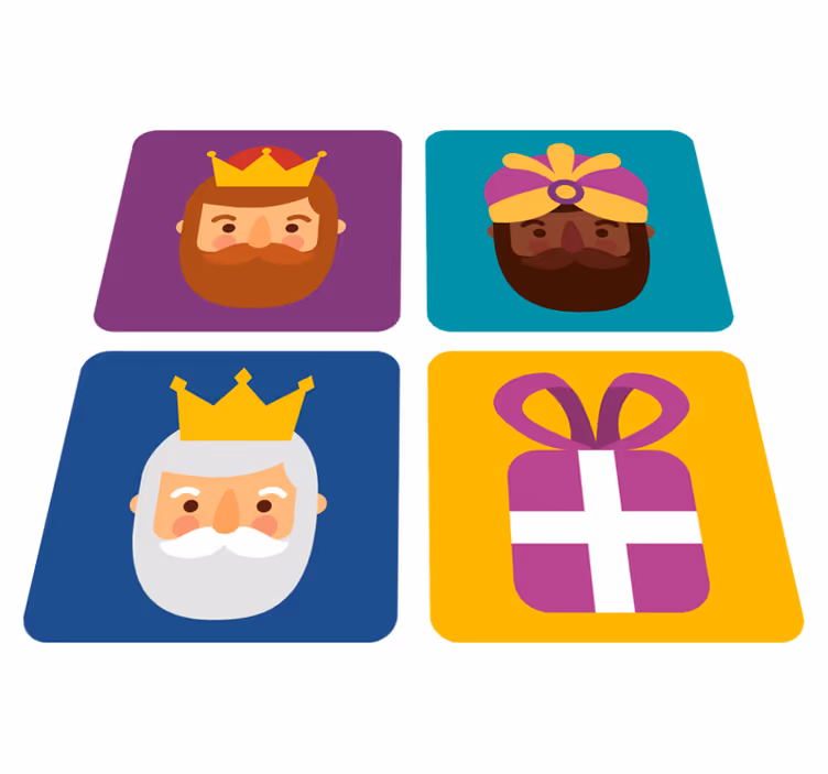 Vinil podovi božić paket tri kralja - TenStickers