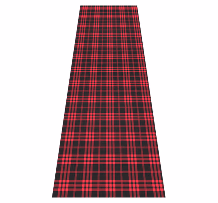 Vinil podovi božić s tartan uzorkom za hladnjak - TenStickers