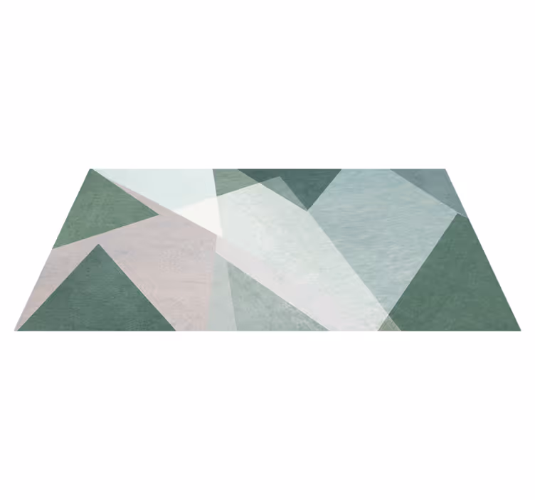 Vinil podovi geometrijski u boji mudre zelene - TenStickers