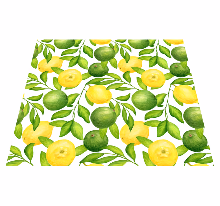 Vinil pod u kuhinji limuni i limete - TenStickers