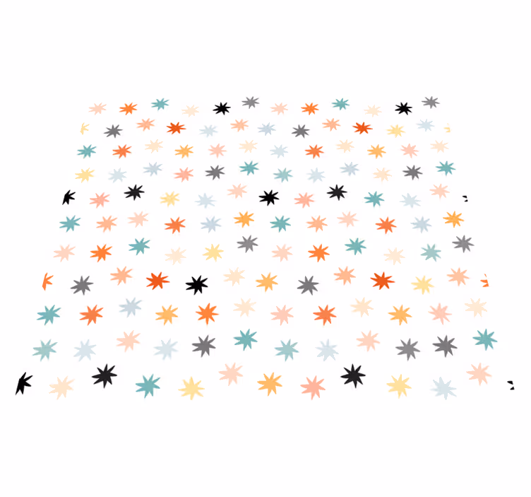 Vinil podovi zvijezde s geometrijskim uzorkom zvijezda - TenStickers
