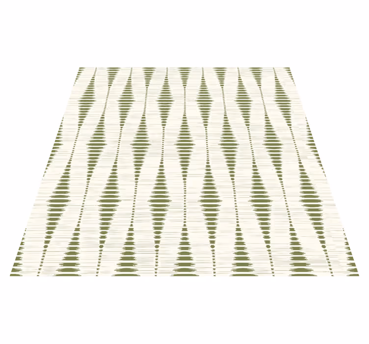Vinil podovi geometrijski mahovina zeleni rabaul ikat - TenStickers