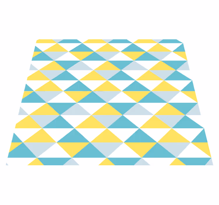 Vinil podovi geometrijski žuti i plavi uzorak - TenStickers