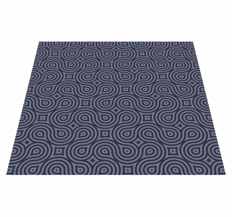 Vinil podovi geometrijski plavi geometrijski oblici - TenStickers