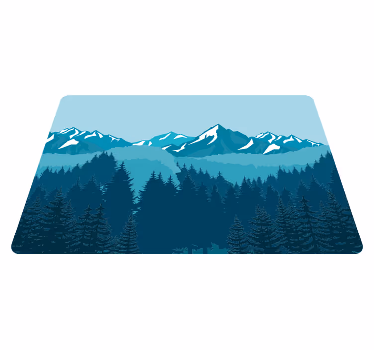 Vinil podovi priroda puni plavo-zelene krajolike - TenStickers