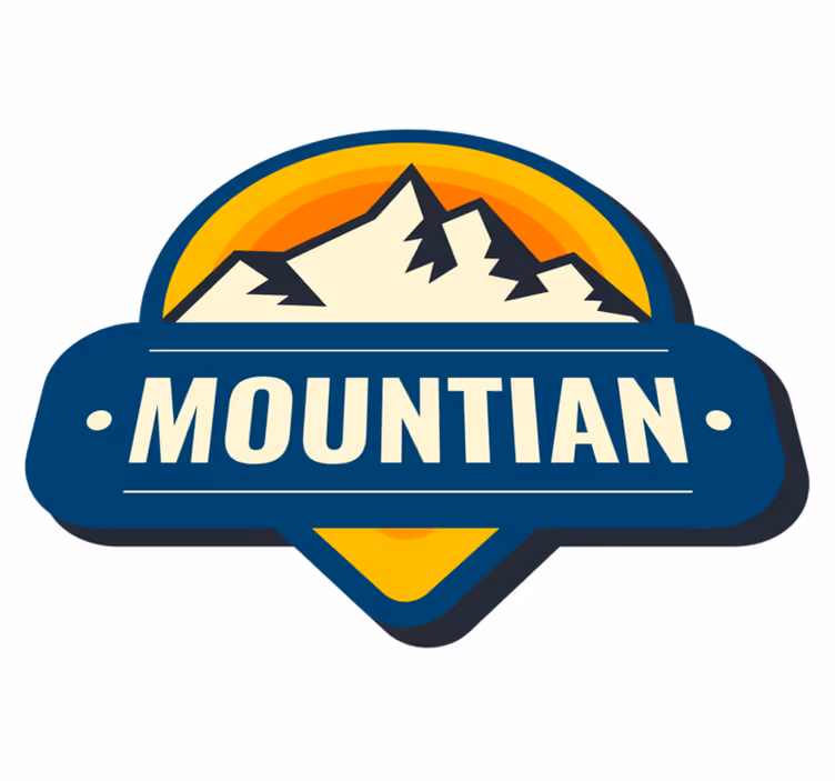 Vinil podovi priroda s logotipom planinskih istraživača - TenStickers