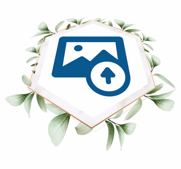 Vinil podovi priroda Žena s listovima - TenStickers