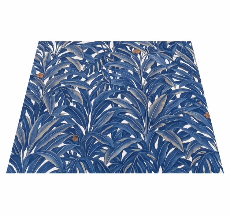 Vinil podovi spavaća soba lush indigo džungla - TenStickers