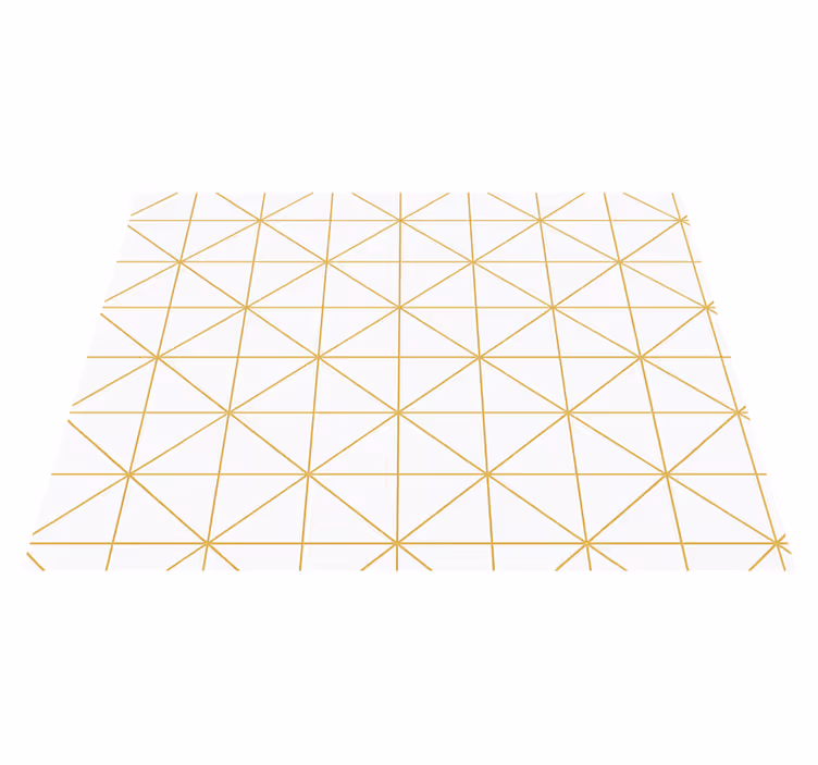 Vinil podovi spavaća soba u zlatnoj geometriji - TenStickers
