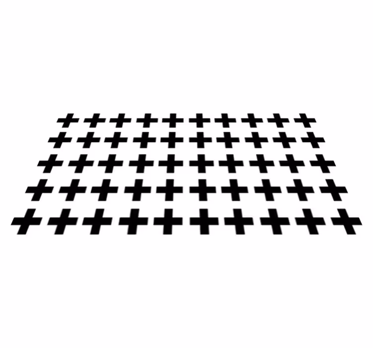 Vinil podovi geometrijski crno-bijeli križevi - TenStickers