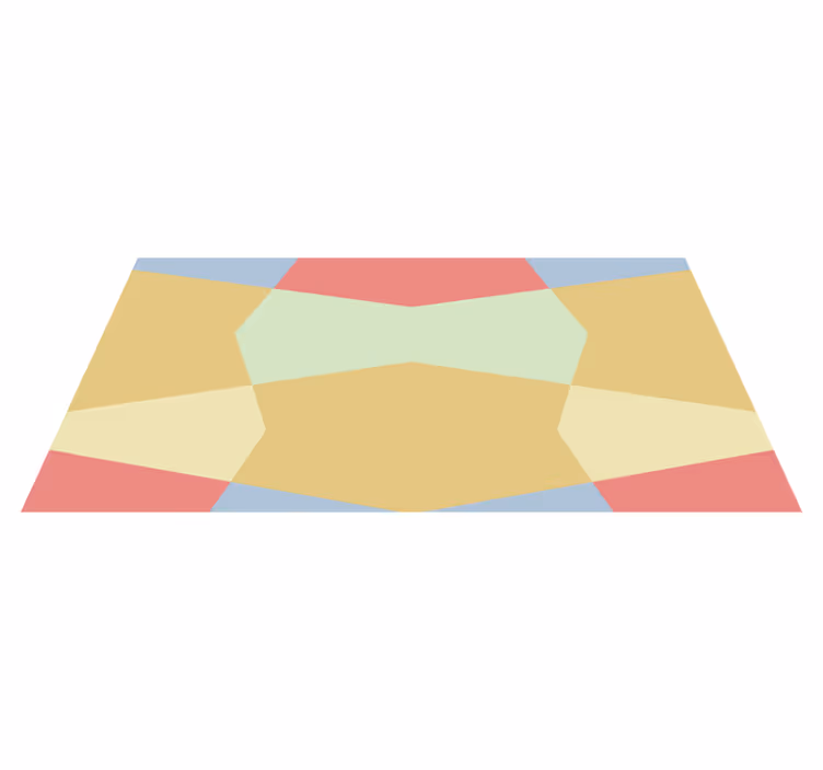 Vinil podovi geometrijski u pastelnim bojama blokova - TenStickers