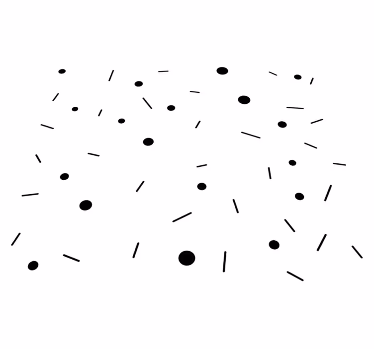 Vinil podovi geometrijski s konfeti krugova i linija - TenStickers
