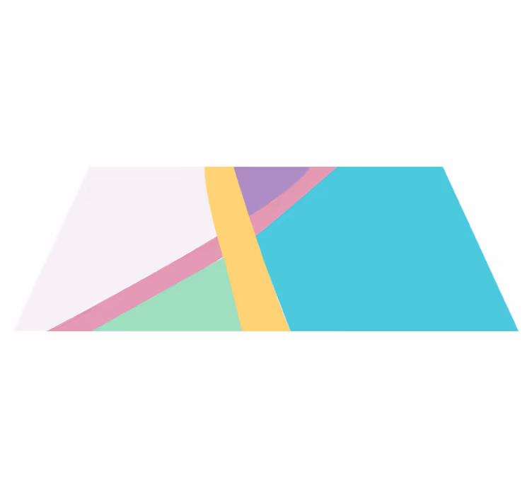 Vinil podovi geometrijski u šarenim blokovima boja - TenStickers