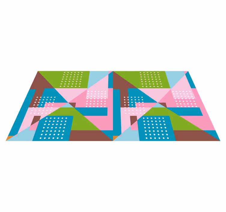 Vinil podovi geometrijski pastelni uzorak - TenStickers