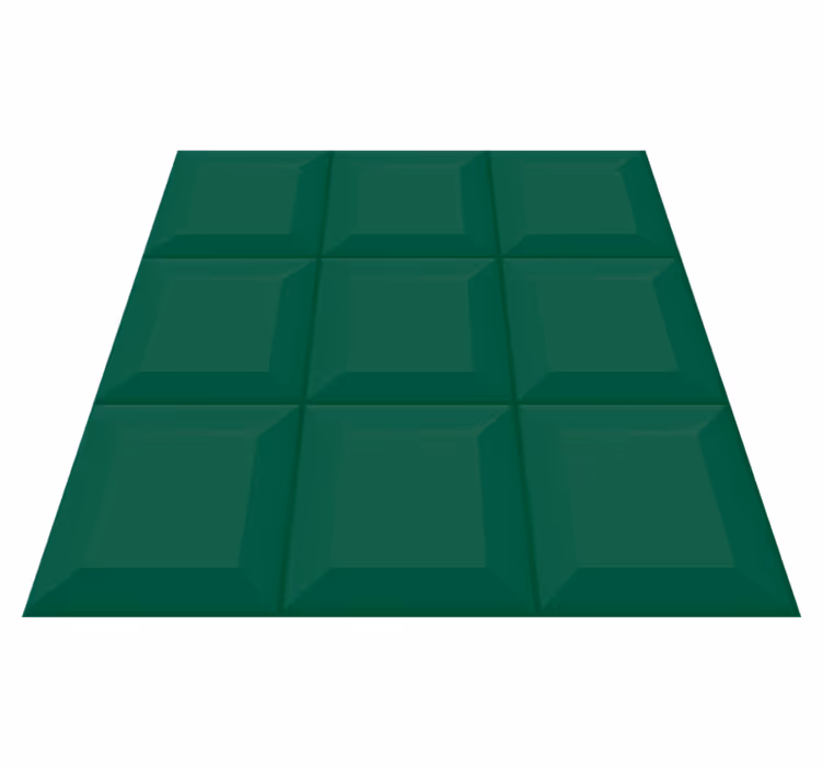 Vinil podovi geometrijski zeleni 3d pločice - TenStickers