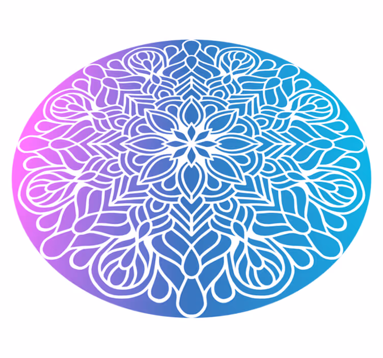 Vinil podovi geometrijski s vibrantnim kružnim uzorkom - TenStickers